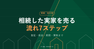 相続した実家の売却の流れ【7ステップ】登記・税金・期限・買取まで